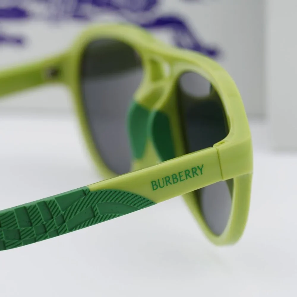 Burberry Kids JB4005U 418287 Aviator Sunglasses - Green/Grey